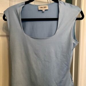 Cactus Women's Light Blue Sleeveless Top Sz Large